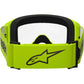 Alpinestars Vision 3 Wordmark MX Goggles - Yellow Fluoro - Clear Lens