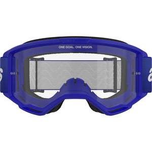 Alpinestars Vision 3 Wordmark MX Goggles - Blue - Clear Lens