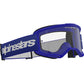 Alpinestars Vision 3 Wordmark MX Goggles - Blue - Clear Lens