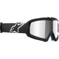 Alpinestars Vision Youth MX Goggles - Corp Black - Mirror Silver Lens