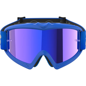 Alpinestars Vision Youth MX Goggles - Blaze Blue - Mirror Blue Lens