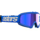 Alpinestars Vision Youth MX Goggles - Blaze Blue - Mirror Blue Lens