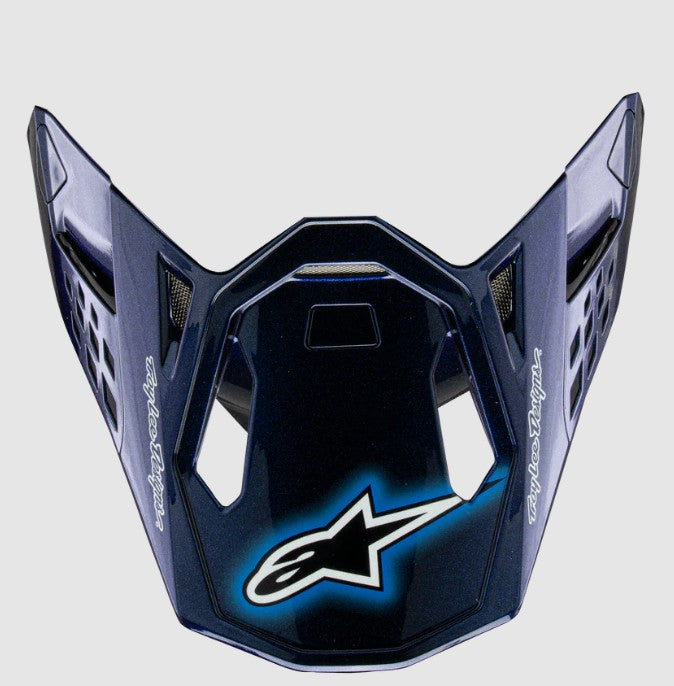 Alpinestars S-M10 Replacement Visor 22.06 - TLD Dark Blue Gloss