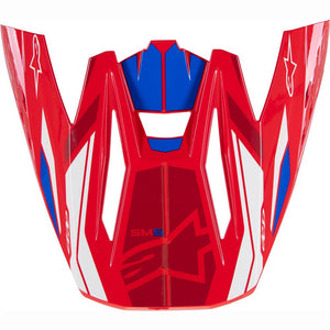 Alpinestars S-M5 Replacement Visor - Bright Red / Blue Gloss