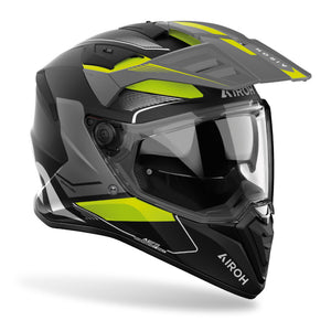 Airoh Bandit Adventure Helmet - Tune Yellow Matt