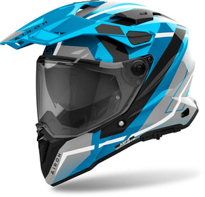 Airoh Commander 2 Adventure Helmet - Gloss Mavick Cerulean Blue