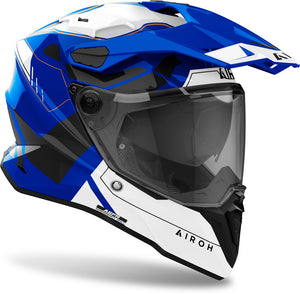 Airoh Commander 2 Adventure Helmet - Gloss Reveal Blue White