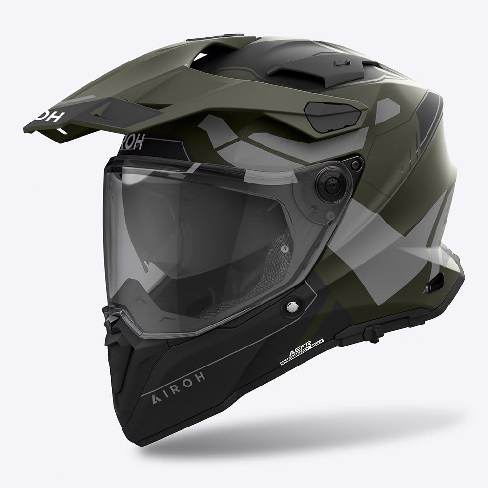 Airoh Commander 2 Adventure Helmet - Reveal Military Green Matte