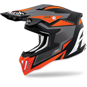 Airoh Strycker Adult MX Helmet - Axe Matt Orange