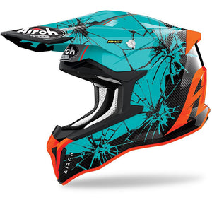 Airoh Strycker Adult MX Helmet - Crack Gloss
