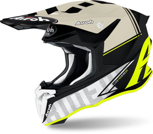 Airoh Twist 2.0 Adult MX Helmet - Matt Tech Yellow