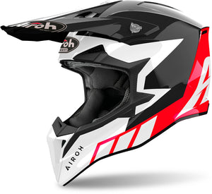 Airoh Wraaap Adult MX Helmet - Reloaded Red Gloss