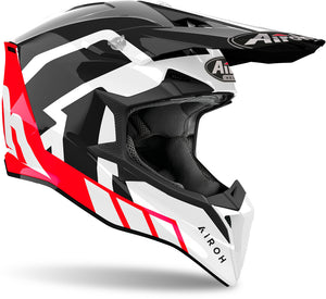 Airoh Wraaap Adult MX Helmet - Reloaded Red Gloss