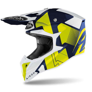 Airoh Wraap Adult MX Helmet - Raze Blue Gloss