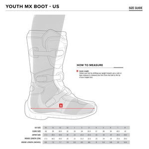 Alpinestars Tech-3S Youth MX Boots - White Black