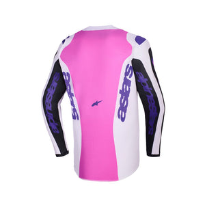 Alpinestars Fluid Adult MX Jersey - Grid Black Light Gray Purple