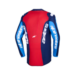 Alpinestars Fluid Adult MX Jersey - Grid Blue Red