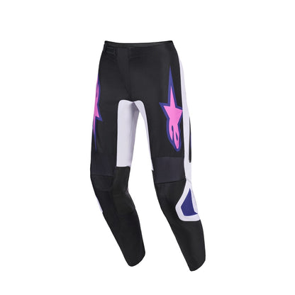 Alpinestars Fluid Adult MX Pants - Grid Black Light Gray Purple