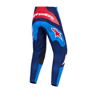 Alpinestars Fluid Adult MX Pants - Grid Blue Red