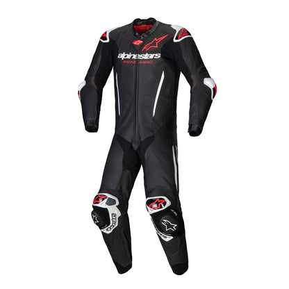 Alpinestars GP-R7 1 Piece Leather Race Suit - Black White Red Fluoro