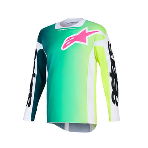 Alpinestars Racer Adult MX Jersey - Portl Green White Black