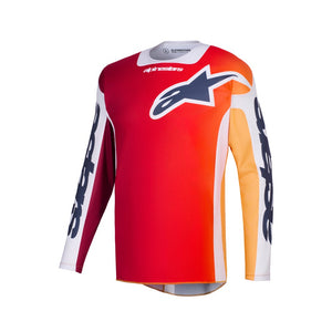 Alpinestars Racer Adult MX Jersey - Portl Red Gray Dark Gray