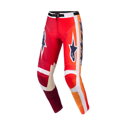 Alpinestars Racer Adult MX Pants - Portl Red Light Gray Dark Gray