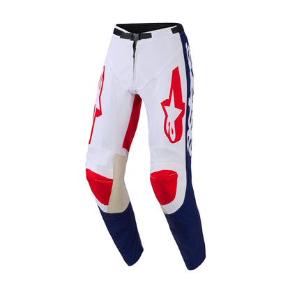 Alpinestars Racer Adult MX Pants - Riway White Blue Red