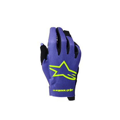 Alpinestars Radar Youth MX Gloves - Purple Yellow