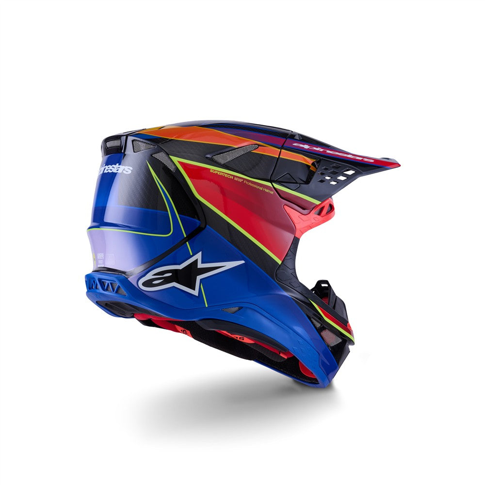 Alpinestars S-M10 Adult MX Helmet - Jett Lawrence Purple Pink Yellow G