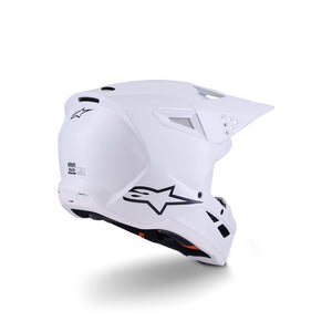 Alpinestars S-M3 Adult MX Helmet - White Gloss
