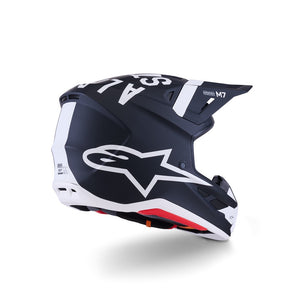 Alpinestars S-M7 Adult MX Helmet - Dasher Black / White Matte