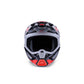 Alpinestars S-M7 Adult MX Helmet - Rise Black Silver Red Fluoro Gloss