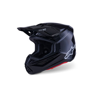 Alpinestars S-M7 Adult MX Helmet - Solid Gloss Black