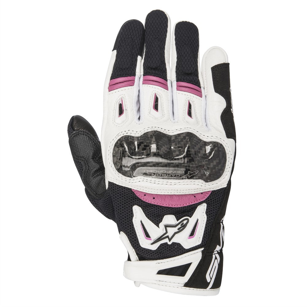Alpinestars Stella SMX-2 Air Carbon Gloves - Black White Fuchsia