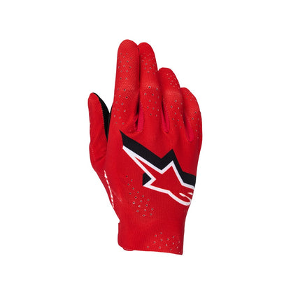 Alpinestars Supertech Adult MX Gloves - Fire Red Black White
