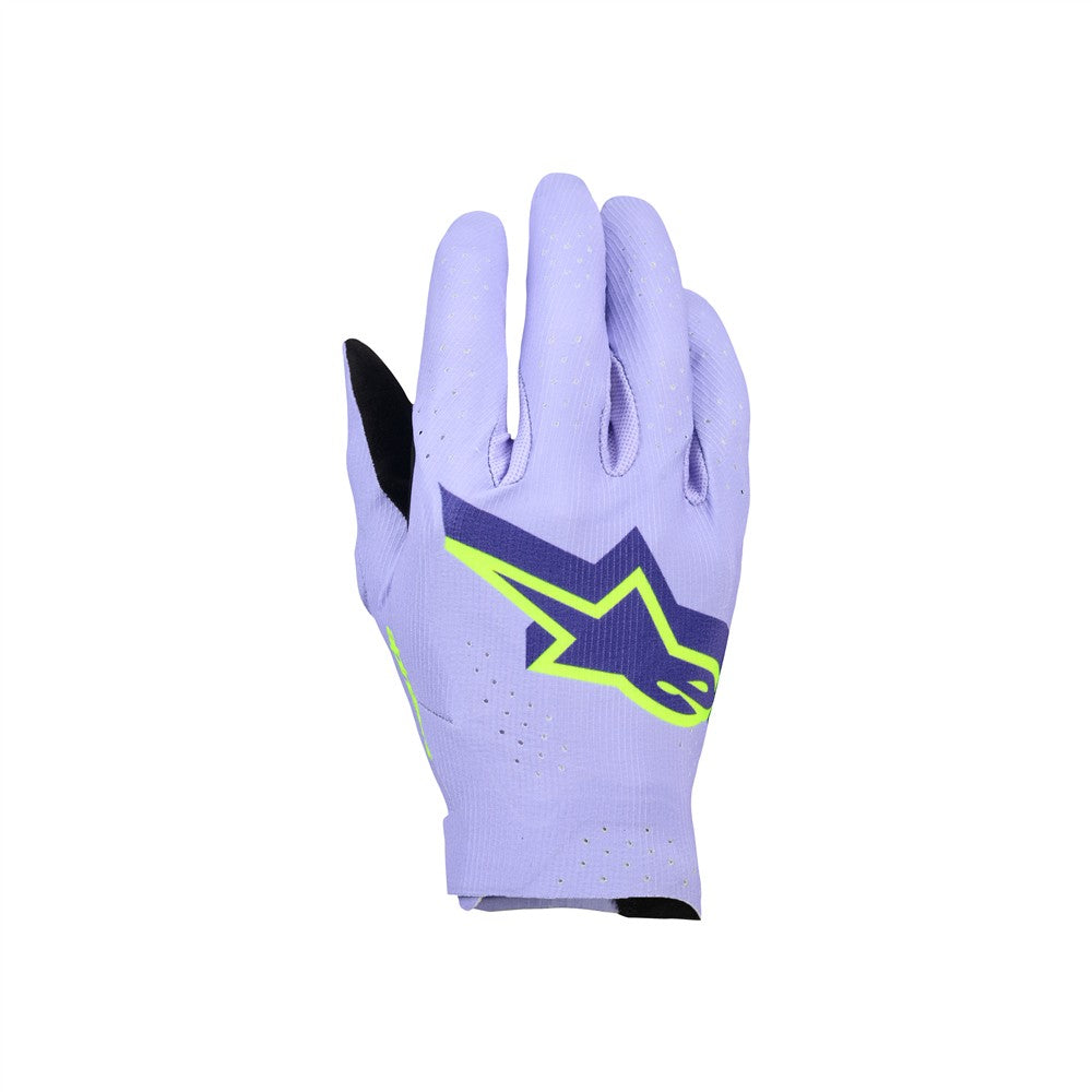 Alpinestars Supertech Adult MX Gloves - Lavender Violet Yellow