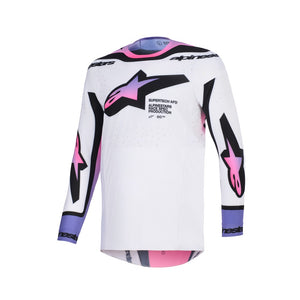 Alpinestars Supertech Adult MX Jersey - AFD Vista White Purple Black
