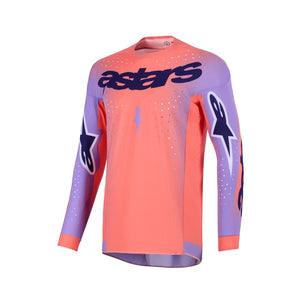 Alpinestars Supertech Adult MX Jersey - Scenz Hot Coral Purple