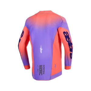 Alpinestars Supertech Adult MX Jersey - Scenz Hot Coral Purple