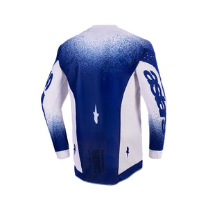 Alpinestars Supertech Adult MX Jersey - Scenz Light Gray Dark Blue