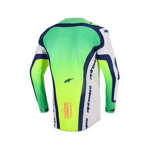 Alpinestars Supertech Adult MX Jersey - Vista Light Gray Yellow Blue