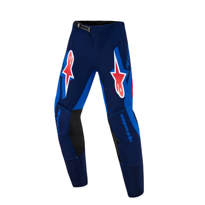 Alpinestars Supertech Youth MX Pants - Vista Dark Navy Hot Coral Cobalt