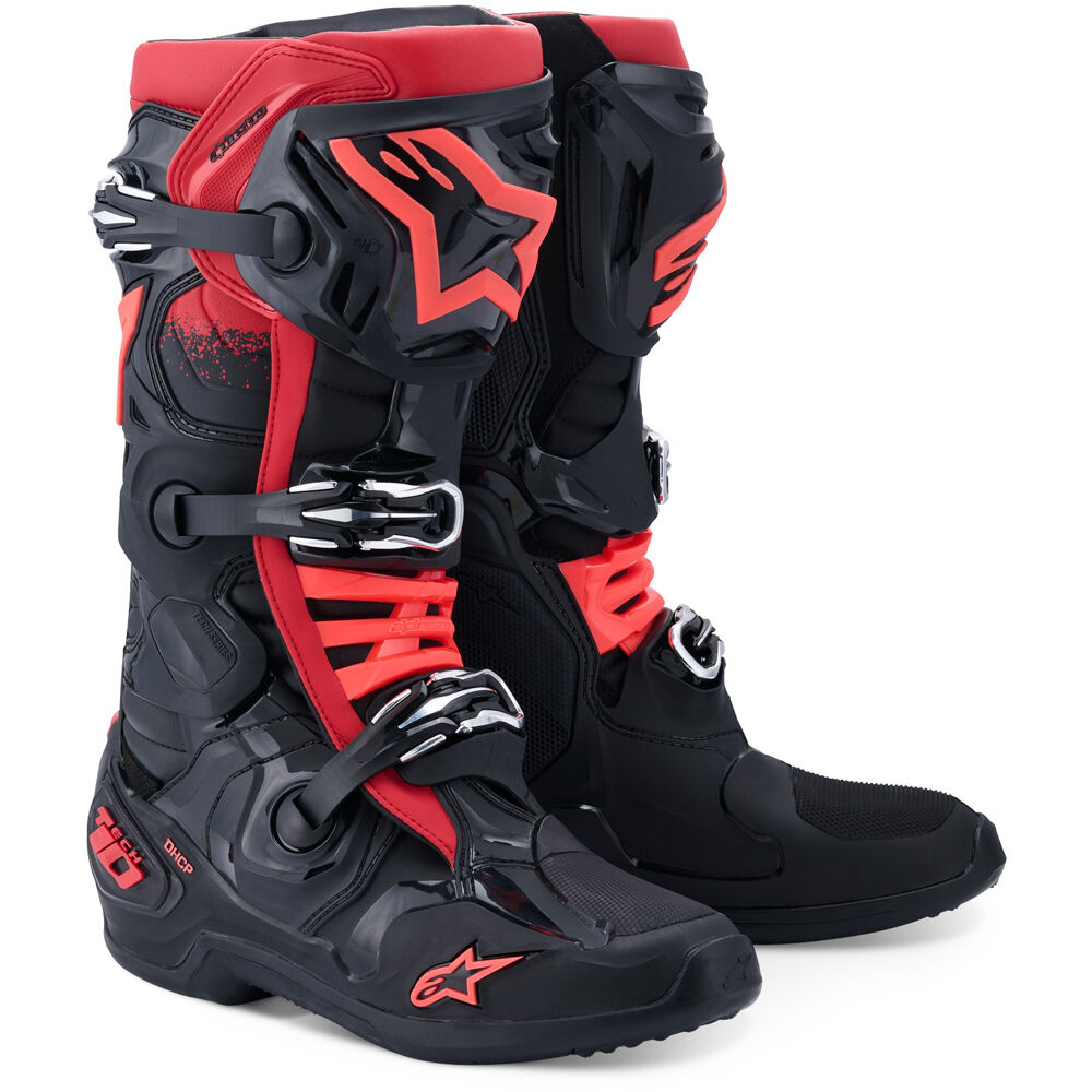Alpinestars Tech-10 Adult MX Boots - Black Red