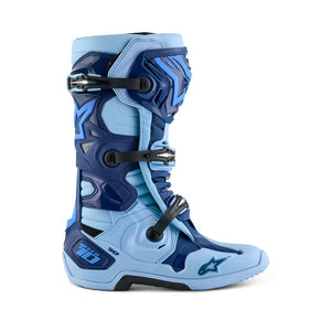 Alpinestars Tech-10 Adult MX Boots - Limited Edition Steeler Light Sapphire Blue