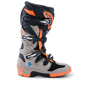 Alpinestars Tech-7 Adult Enduro Boots - Black Warm Gray Orange Fluoro