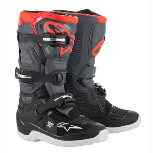 Alpinestars Tech-7S Youth MX Boots - Black Gray Red