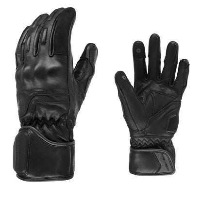 Dririder Assen 3 Ladies Leather Motorcycle Glove - Black