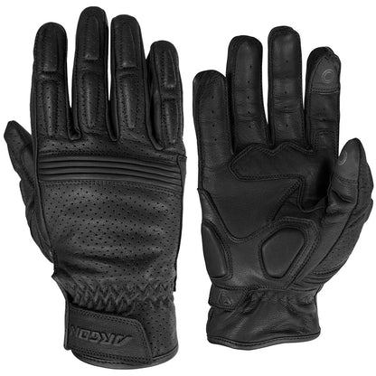 Argon Clash Ladies Leather Motorcycle Glove - Black