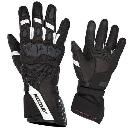 Argon Duty II Leather Summer Gloves - Black White